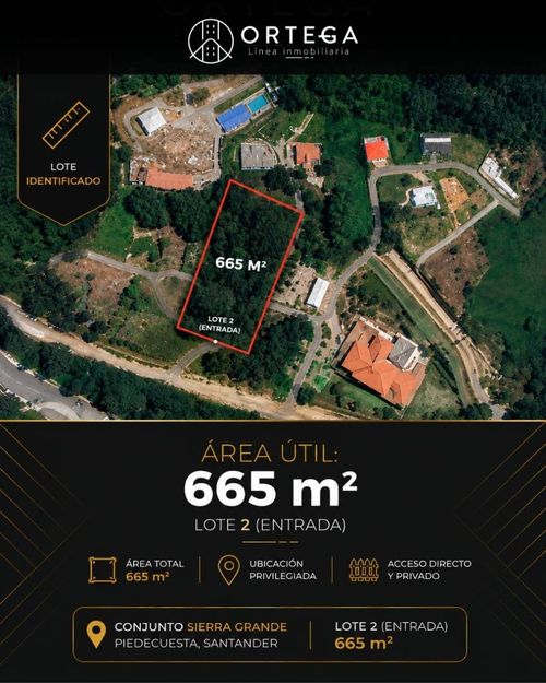 Lote en venta en Ruitoque, Piedecuesta, 665 m² · foto 4 de 6