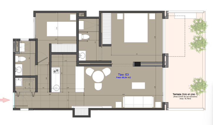 Apartamento en venta en Vereda La Balsa, Chía · foto 3 de 15
