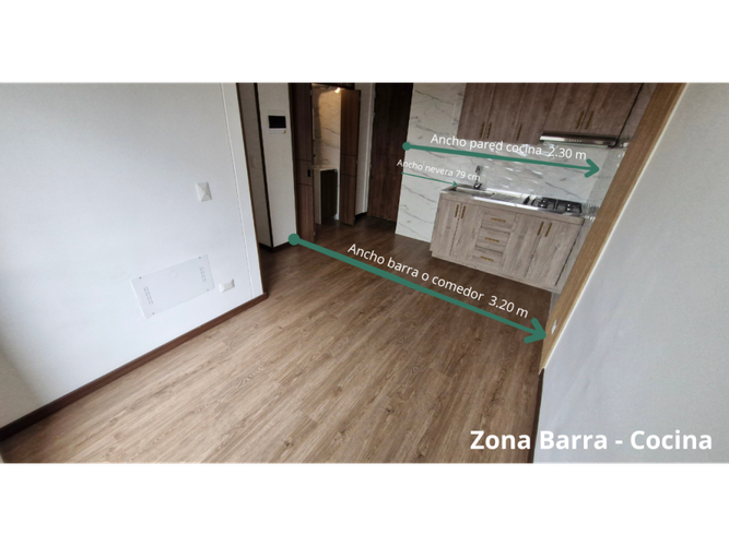 Apartamento de 2 alcobas en venta en Ciudad Salitre Occidental, Bogotá, 41 m² · foto 6 de 24