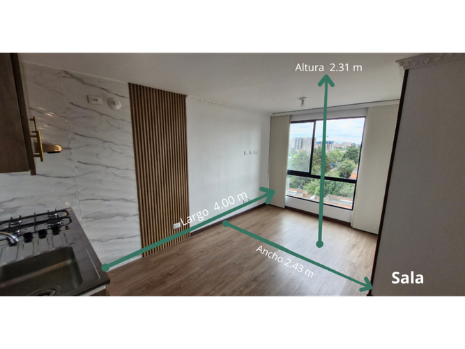 Apartamento de 2 alcobas en venta en Ciudad Salitre Occidental, Bogotá, 41 m² · foto 8 de 24
