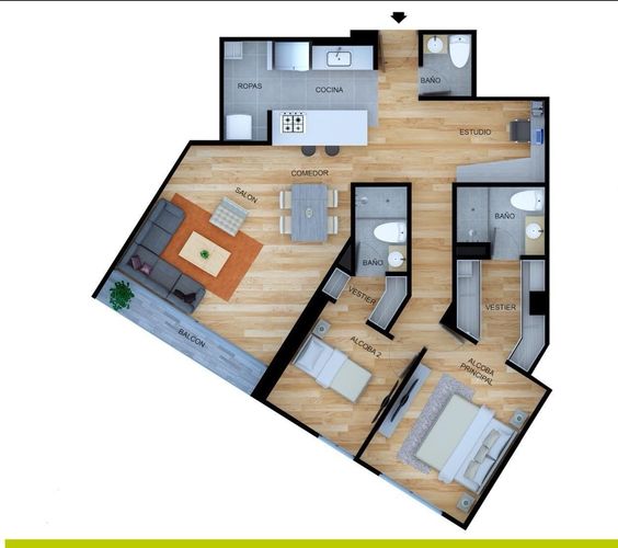 Apartamento en venta en Santa Paula, Bogotá · foto 12 de 12