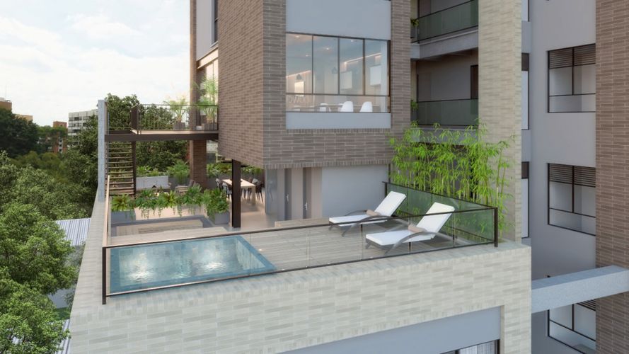 Apartamento de 1 alcoba en venta en Santa Rita, Cali, 51 m² · foto 12 de 15