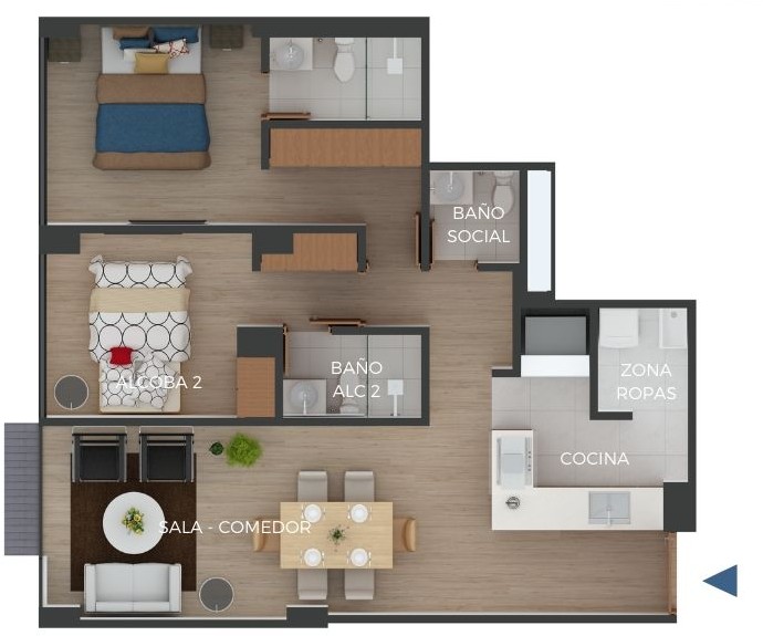 Apartamento en Arriendo en Chicó Navarra, Bogotá