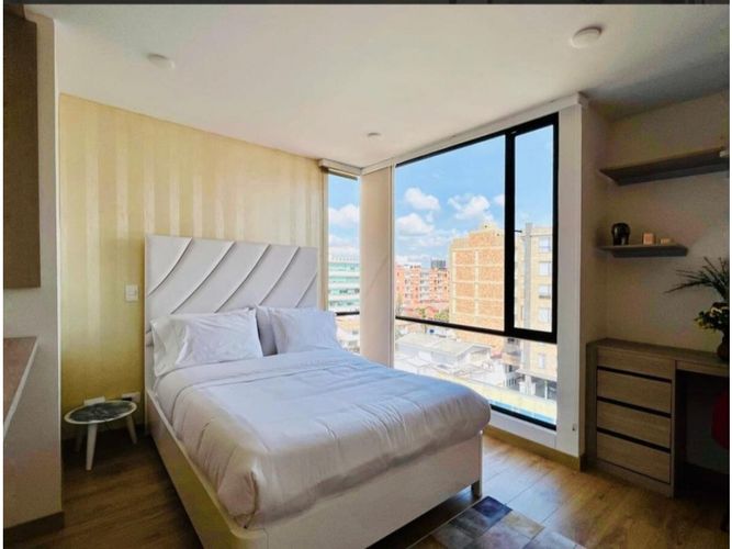 Apartaestudio en venta en Chico Norte, Bogotá, 28 m² · foto 3 de 13