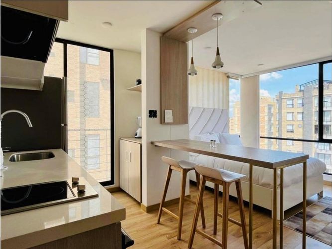 Apartaestudio en venta en Chico Norte, Bogotá, 28 m² · foto 4 de 13