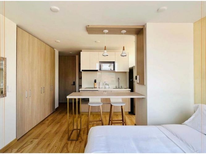 Apartaestudio en venta en Chico Norte, Bogotá, 28 m² · foto 11 de 13