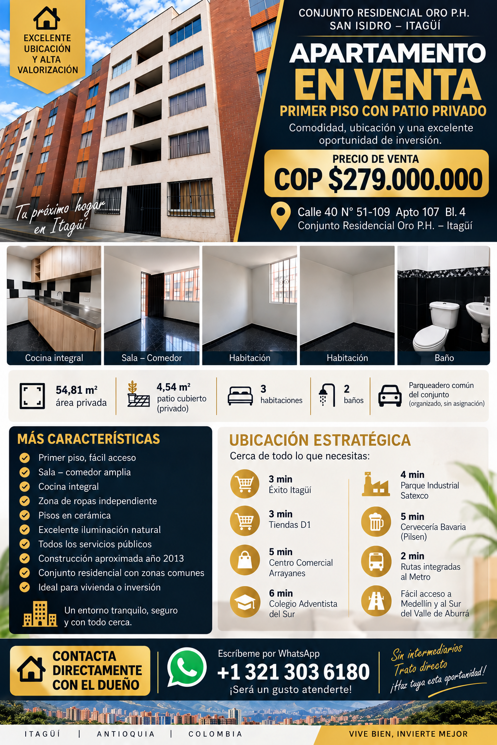 Apartamento en venta en San Isidro, Itagüí · foto 12 de 12