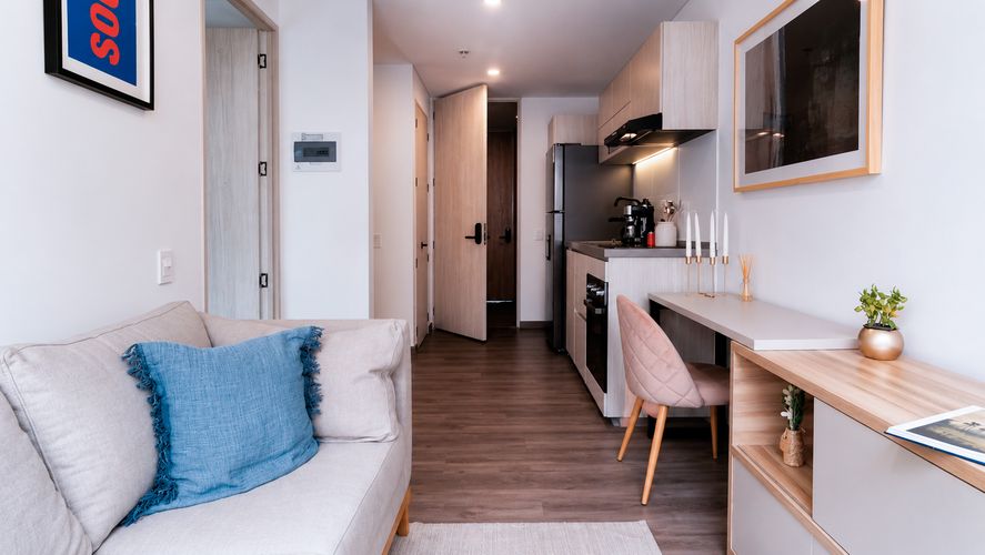 Apartaestudio en arriendo en Quinta Camacho, Bogotá, 36 m² · foto 5 de 20