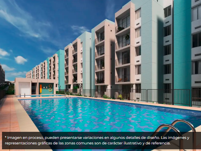 Apartamento de 2 alcobas en venta en Zona Industrial, Ibagué, 43 m² · foto 2 de 3