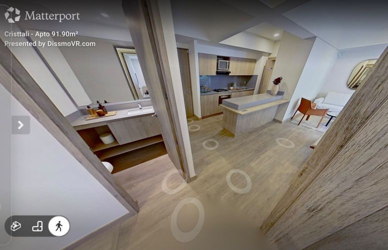 Apartamento de 2 alcobas en venta en Las Vegas, Envigado, 62 m² · foto 3 de 12
