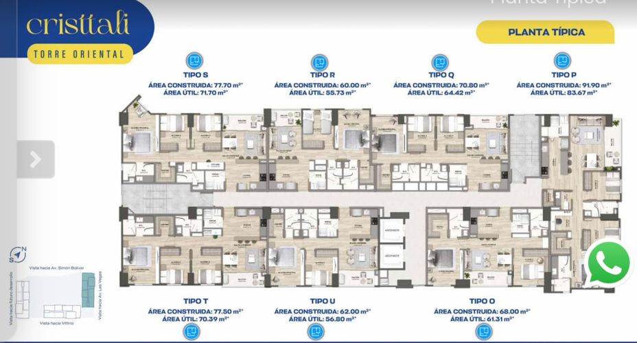 Apartamento de 2 alcobas en venta en Las Vegas, Envigado, 62 m² · foto 10 de 12
