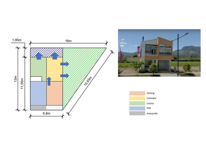 Lote en venta en La Ceja, 148 m² · foto 3 de 5