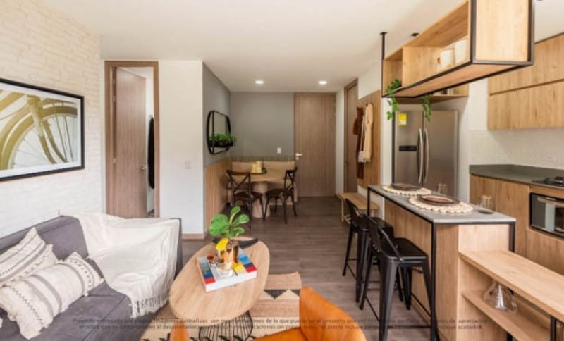 Apartamento de 2 alcobas en venta en La Ceja, 64 m² · foto 2 de 9