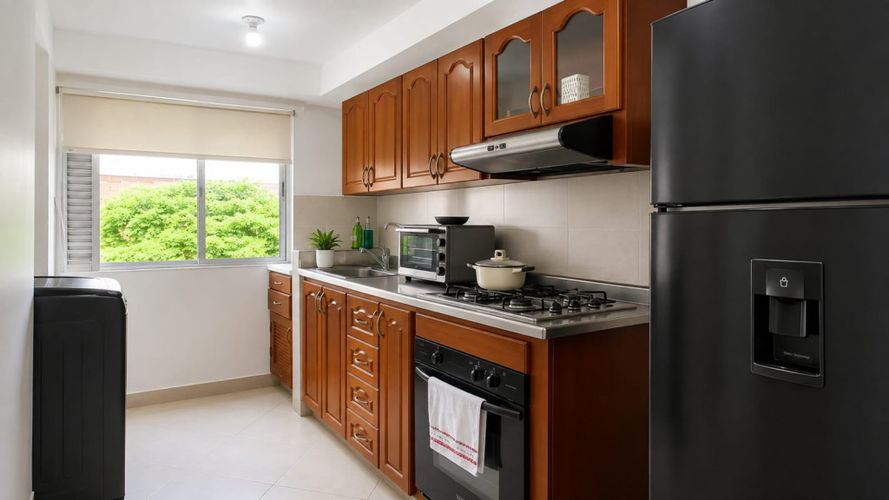 Apartamento de 2 alcobas en arriendo en Santa María De Los Ángeles, Medellín, 54 m² · foto 4 de 11