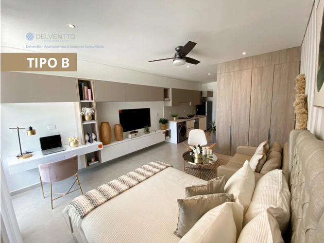 Apartaestudio en venta en Pozos Colorados, Santa Marta, 39 m² · foto 8 de 10