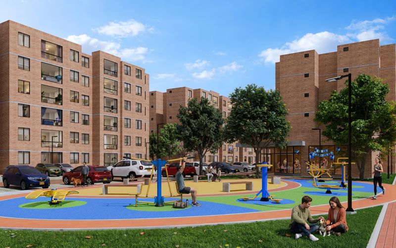 Apartamento de 2 alcobas en venta en Condominio Campestre Alhambra, Madrid, 56 m² · foto 4 de 4