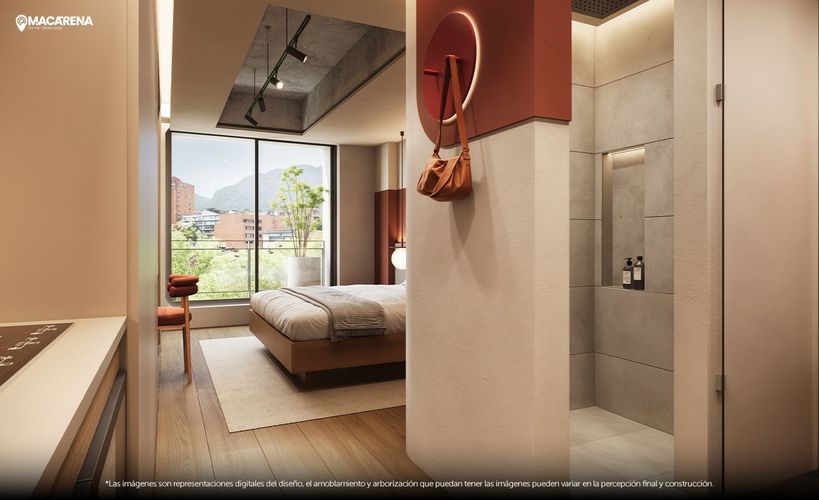Apartamento de 1 alcoba en venta en San Diego, Bogotá, 25 m² · foto 3 de 14