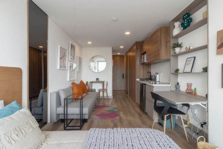 Apartamento de 1 alcoba en venta en Chico Norte, Bogotá, 26 m² · foto 8 de 20
