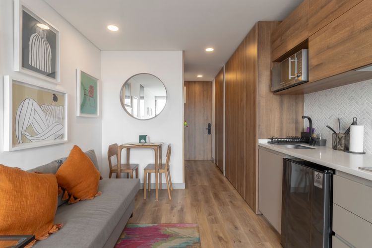 Apartamento de 1 alcoba en venta en Chico Norte, Bogotá, 26 m² · foto 11 de 20