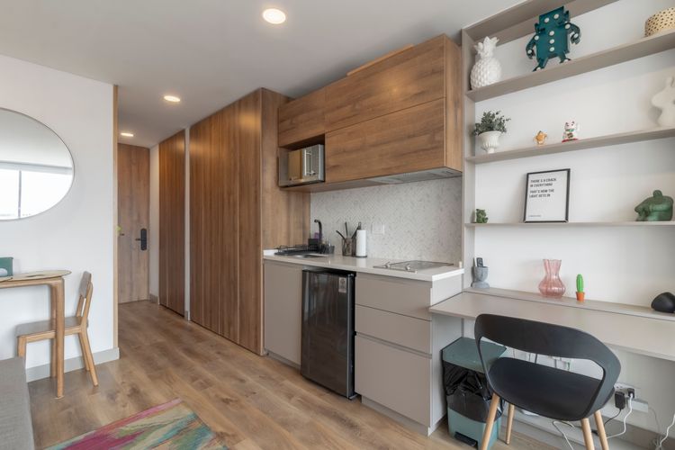 Apartamento de 1 alcoba en venta en Chico Norte, Bogotá, 26 m² · foto 12 de 20