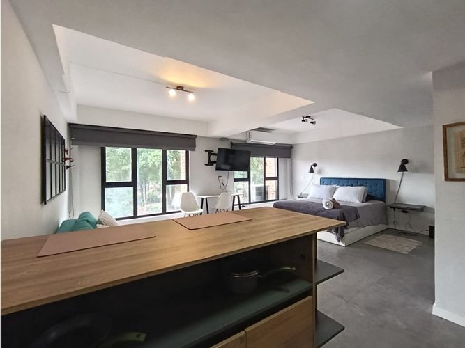 Apartaestudio en arriendo en El Poblado, Medellín, 48 m² · foto 3 de 10