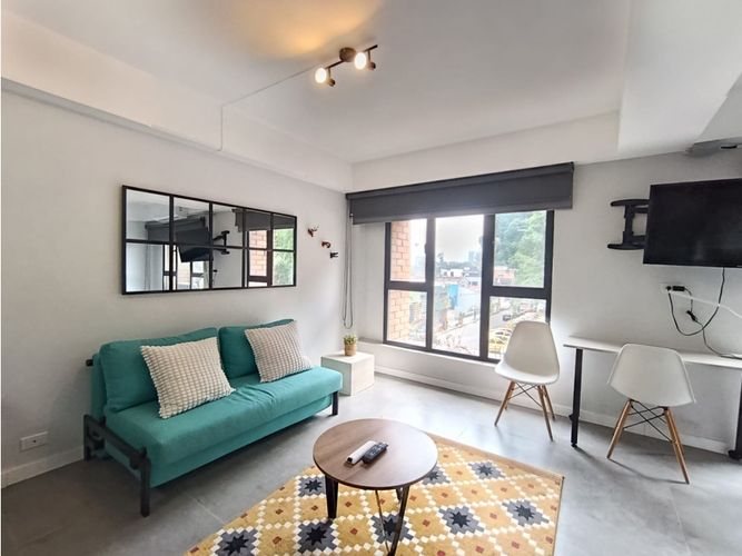 Apartaestudio en arriendo en El Poblado, Medellín, 48 m² · foto 4 de 10