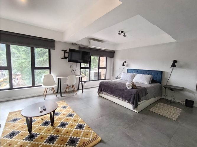 Apartaestudio en arriendo en El Poblado, Medellín, 48 m² · foto 5 de 10