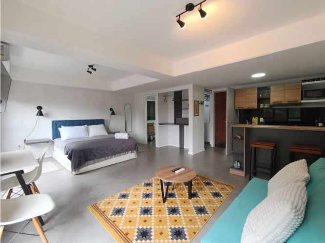 Apartaestudio en arriendo en El Poblado, Medellín, 48 m² · foto 8 de 10