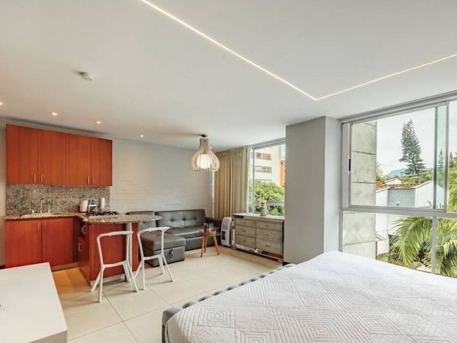 Apartamento de 1 alcoba en venta en El Poblado, Medellín, 37 m² · foto 8 de 10