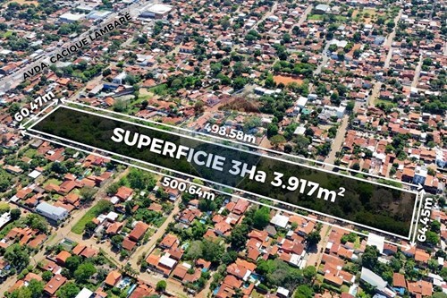 En Venta amplio terreno con salida de calle a calle, de 33.917m² en la ciudad de Lambaré - foto 2