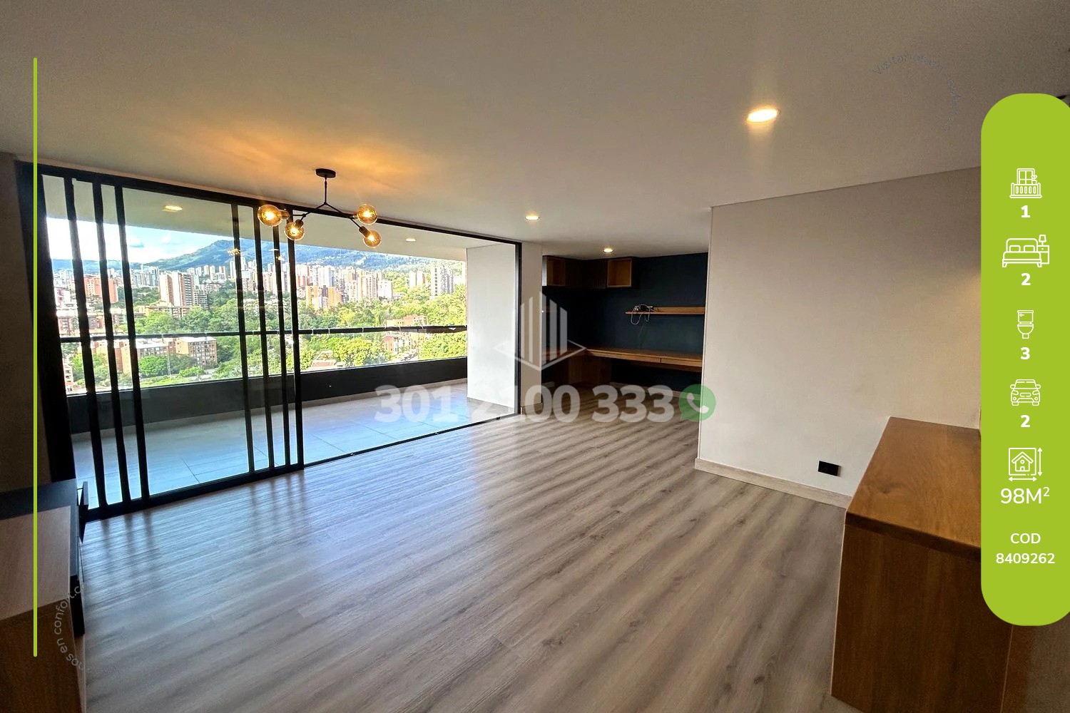 Apartment for rent in Loma de las brujas, Envigado