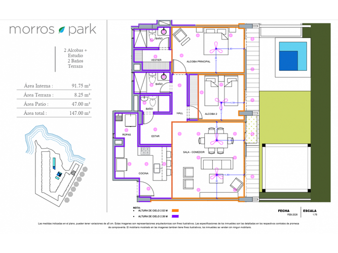 Apartamento de 2 alcobas en venta en Serena Del Mar, Cartagena, 149 m² · foto 12 de 12