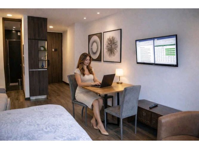 Apartaestudio en venta en Chico Norte, Bogotá, 33 m² · foto 10 de 19