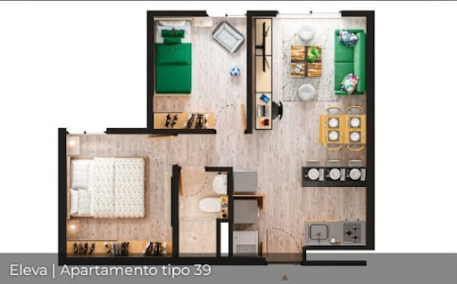 Apartamento en venta en Ricaurte, Bogotá · foto 5 de 6