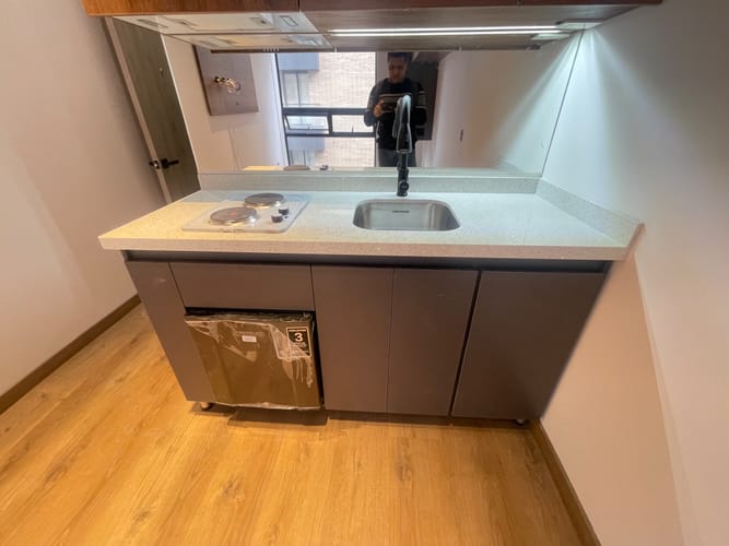 Apartaestudio en arriendo en Chico Norte, Bogotá, 18 m² · foto 8 de 17