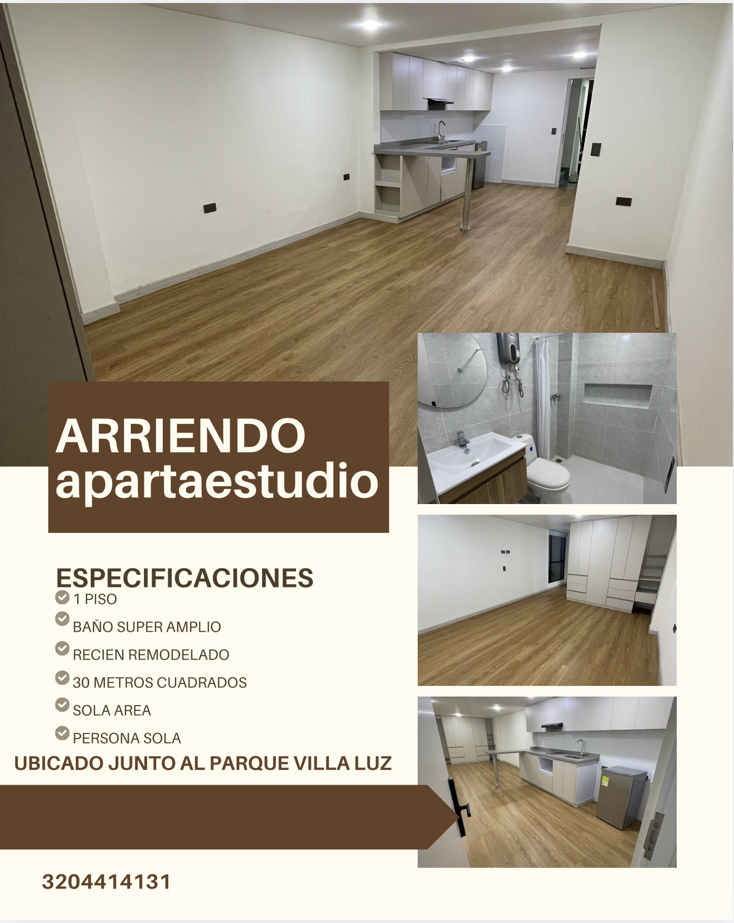 Apartaestudio en Arriendo en Engativá, Bogotá en San Marcos