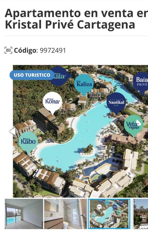 Apartamento de 3 alcobas en venta en Bahia Kristal, Cartagena, 119 m² · foto 5 de 24
