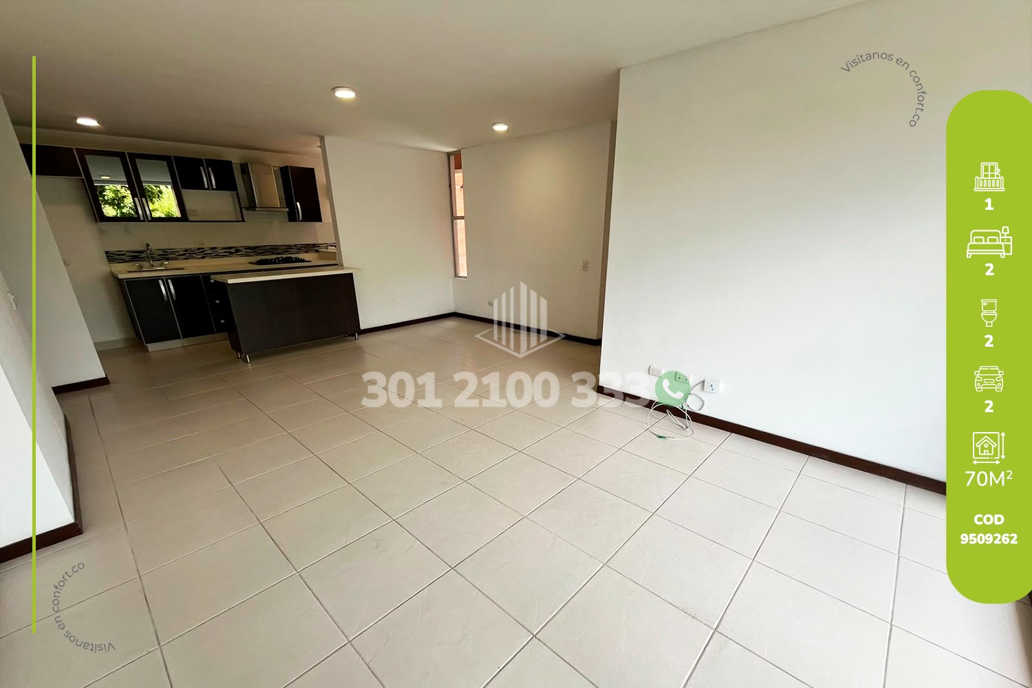 Apartment for rent in Loma del Esmeraldal, Envigado
