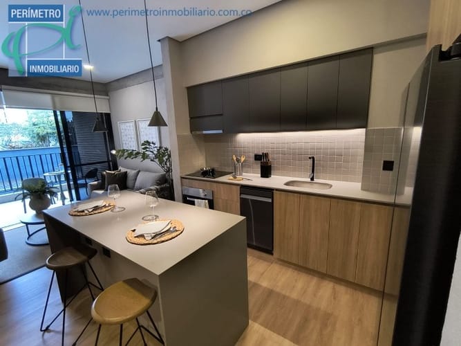 Apartamento de 1 alcoba en arriendo en Ciudad Del Río, Medellín, 52 m² · foto 2 de 19