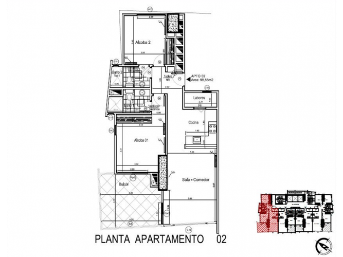 Apartamento de 2 alcobas en venta en El Laguito, Cartagena, 99 m² · foto 19 de 19