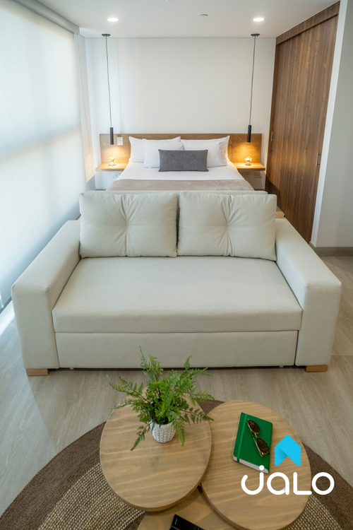 Apartamento de 1 alcoba en arriendo en Laureles, Medellín, 49 m² · foto 2 de 17