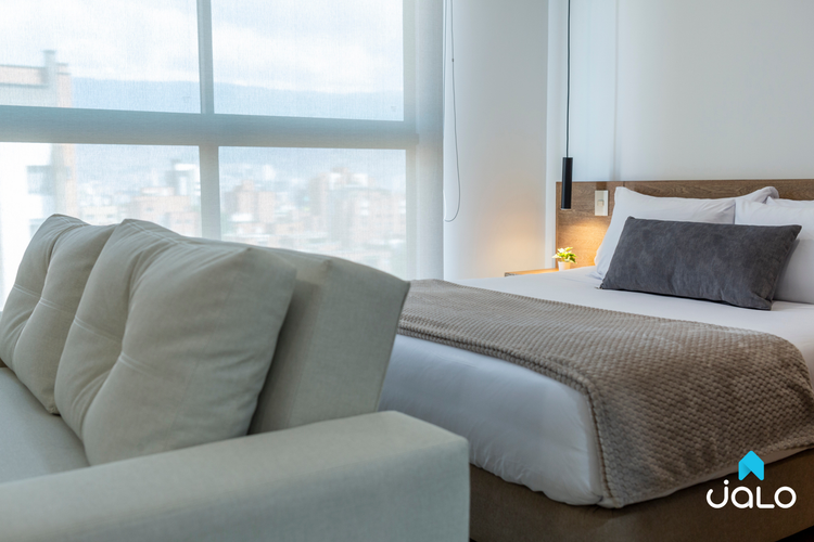 Apartamento de 1 alcoba en arriendo en Laureles, Medellín, 49 m² · foto 5 de 17