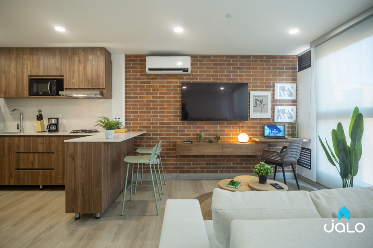 Apartamento de 1 alcoba en arriendo en Laureles, Medellín, 49 m² · foto 4 de 17