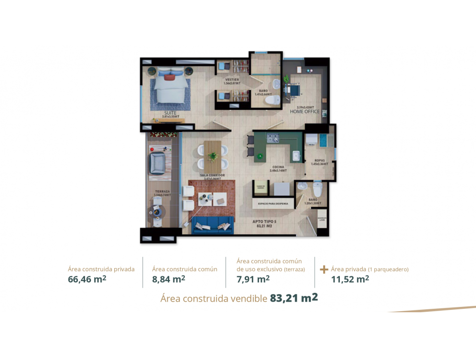 Apartamento en venta en Cerritos, Pereira · foto 15 de 15