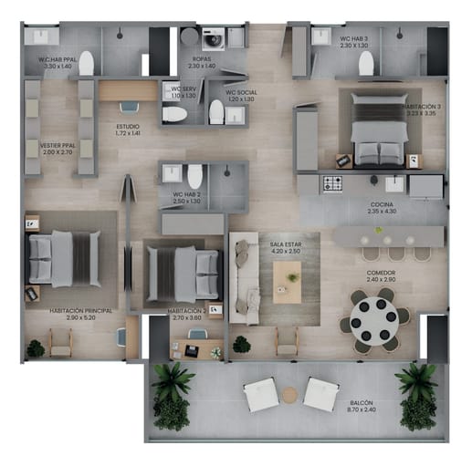 Apartamento en venta en Las Palmas, Medellín · foto 20 de 20