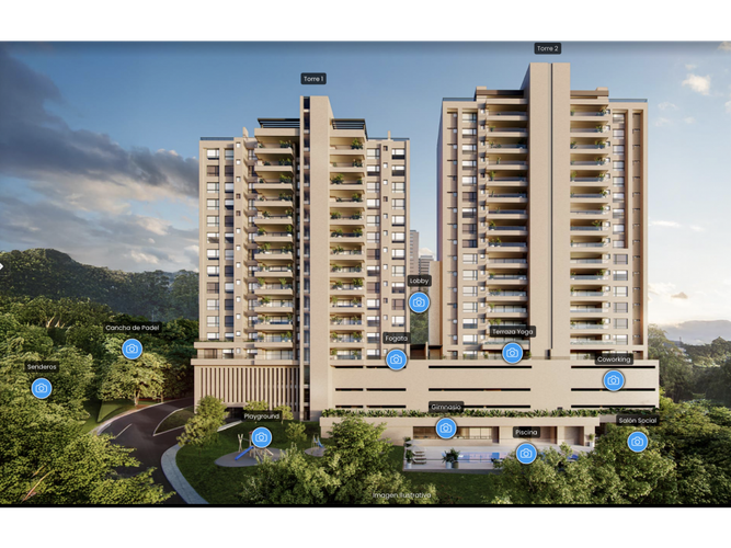 Apartamento de 2 alcobas en venta en El Danubio, Medellín, 120 m² · foto 7 de 13