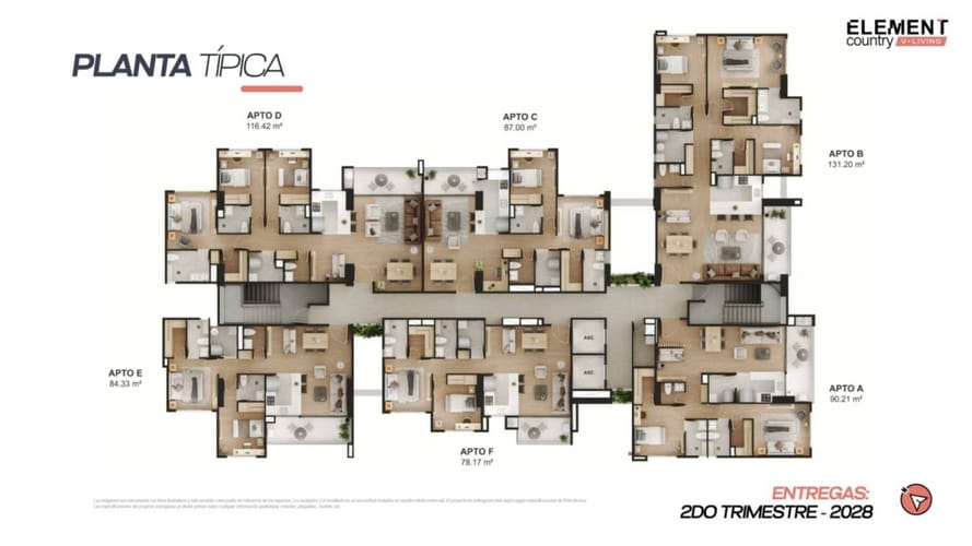 Apartamento de 2 alcobas en venta en El Poblado, Medellín, 78 m² · foto 12 de 13