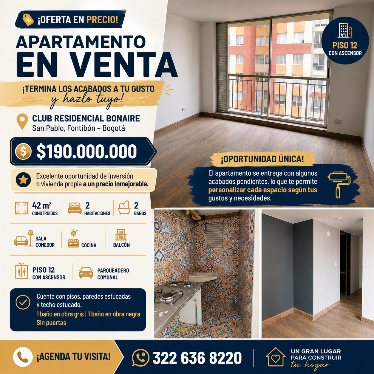 Apartamento en venta en Fontibon, Bogotá · foto 3 de 3