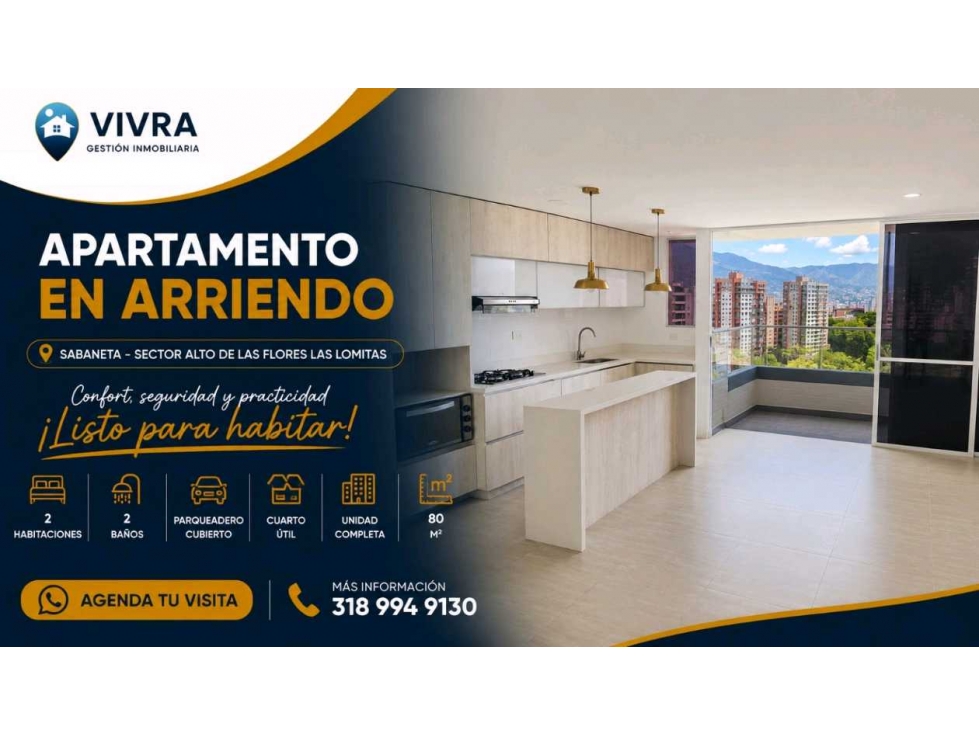Apartamento en Arriendo en Sabaneta