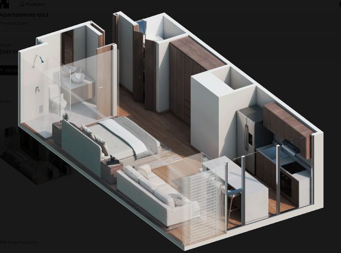 Apartaestudio en venta en Altos Del Prado, Barranquilla, 42 m² · foto 10 de 11